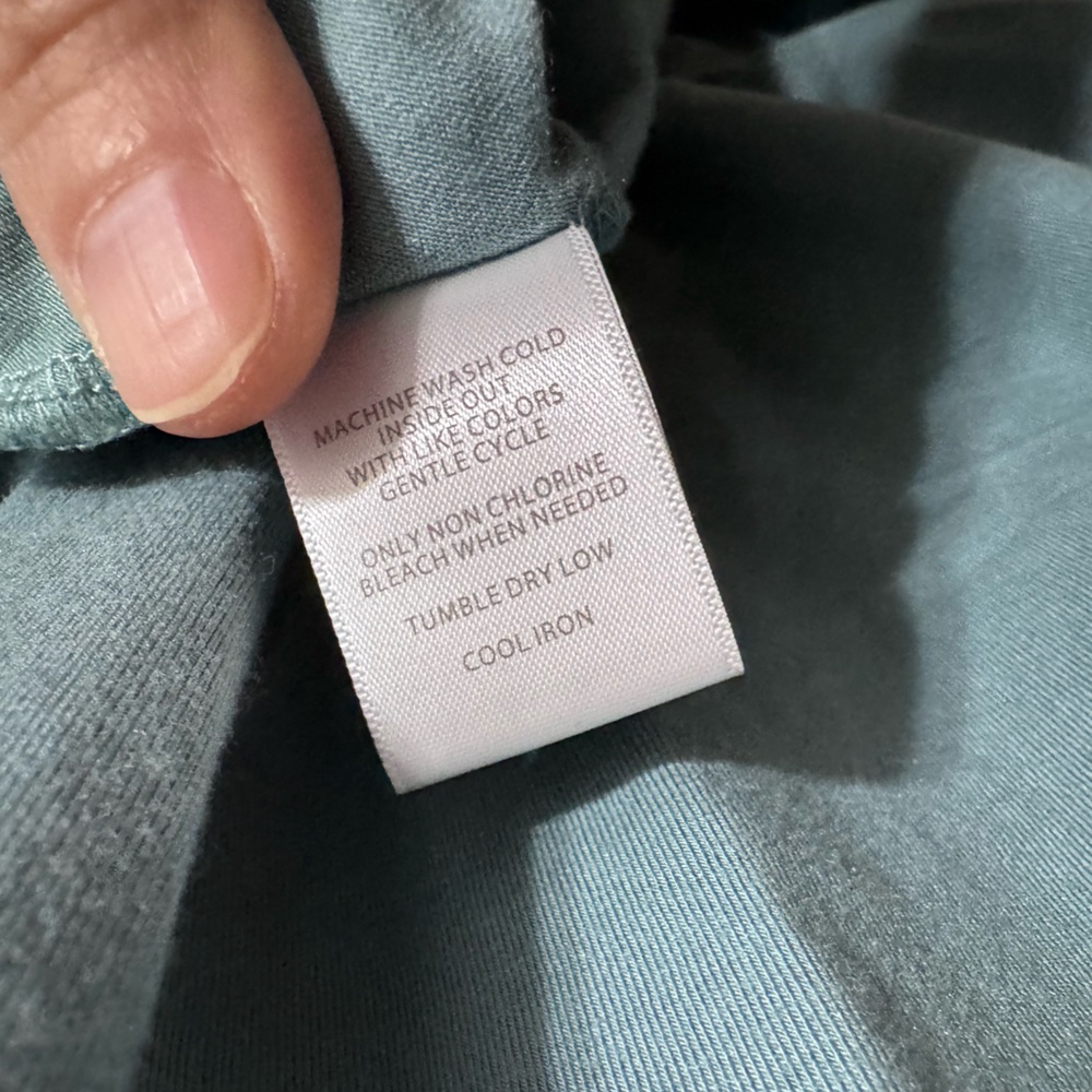 Cuyana Sleeveless Seafoam Green Drape Back Dress Size Medium - Picture 7 of 13